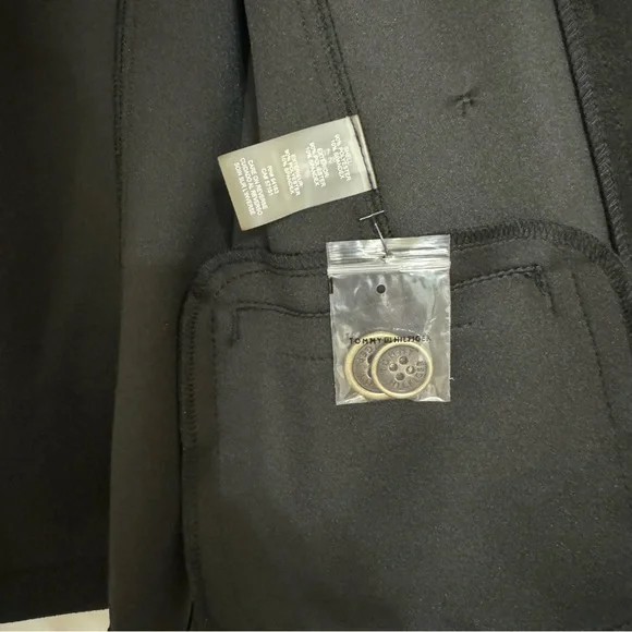 Tommy Hilfiger faux suede black blazer S - Picture 7 of 7